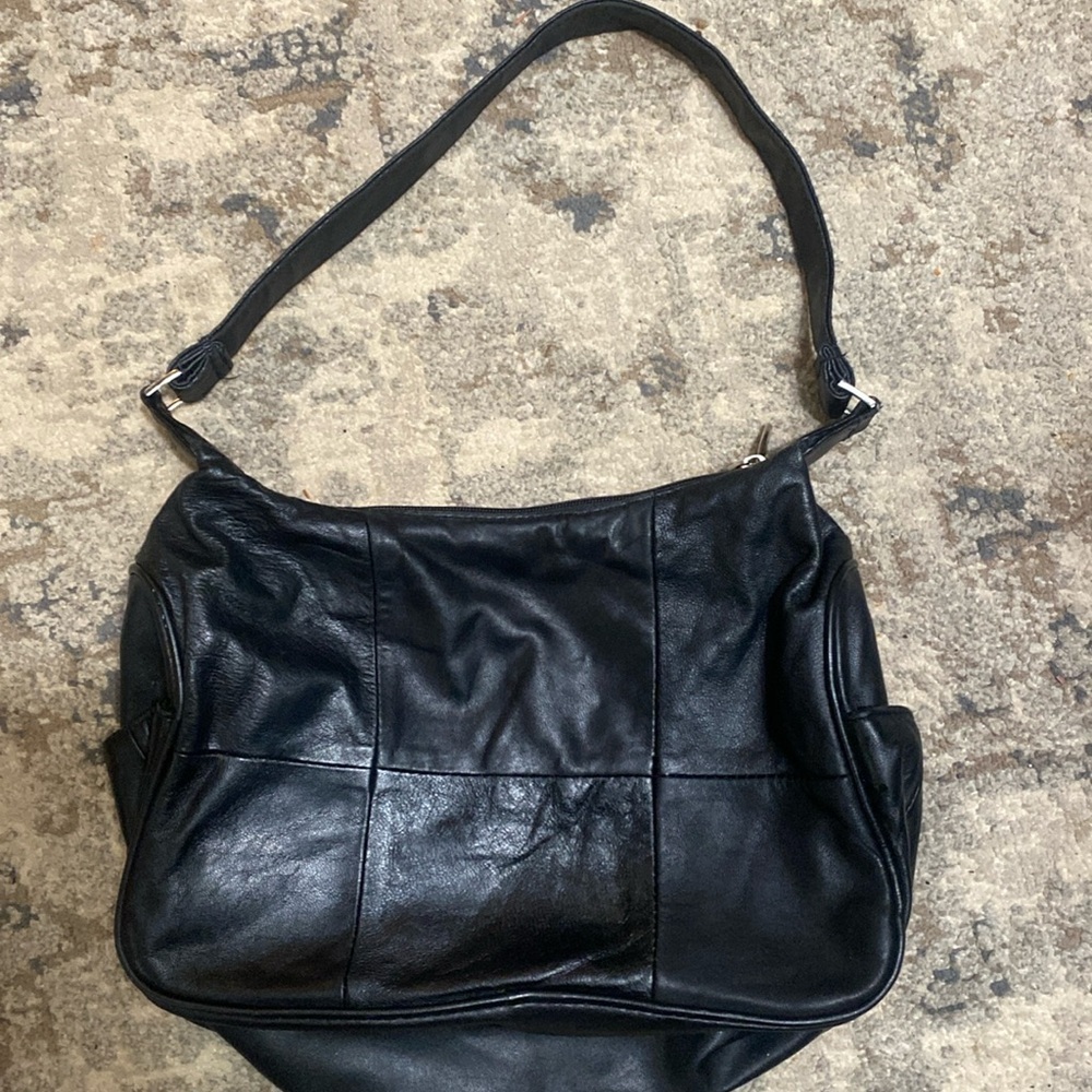 Black Handbag Utility Practical Purse